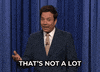 Jimmy Fallon Not A Lot GIF by The Tonight Show Starring Jimmy Fallon