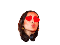 Heart Kiss Sticker by djladys