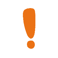 Black And White Orange Sticker