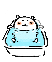 Bath Jokebear Sticker by nagano