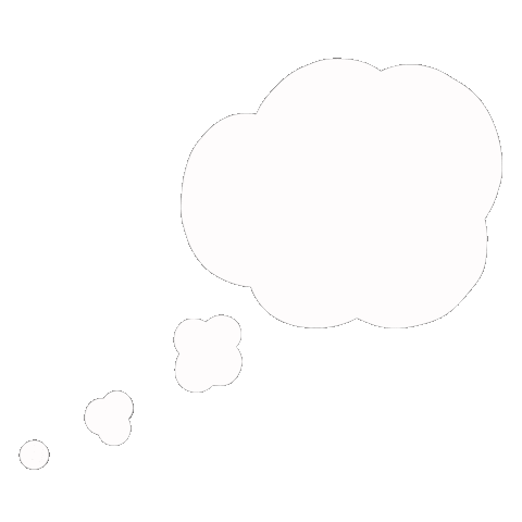 alotandacouple giphyupload white thinking bubble Sticker