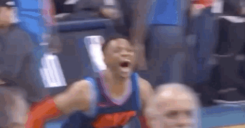 Happy Russell Westbrook GIF