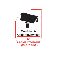 fclarm kamera cctv fclarm kamerabevakning Sticker