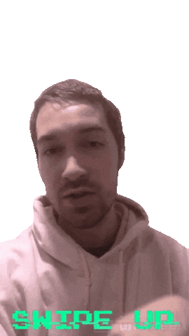 friendlyneighborrecords giphyupload music swipe up man Sticker