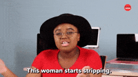 This Woman Starts Stripping 