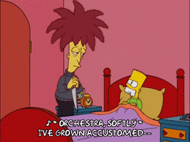 bart simpson singing GIF