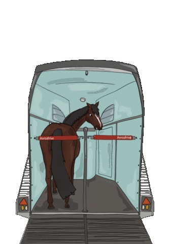 horzdrive giphyupload horsetrailer pferdeanhänger horzdrive Sticker