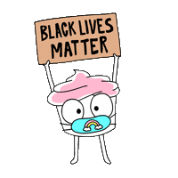 Black Lives Matter Mask Sticker by BuzzFeed Animation