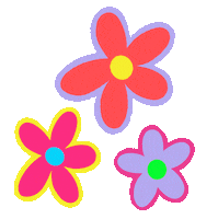 Colorful Flowers Sticker