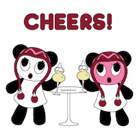 Happy Panda Bear Sticker by Qeelin Jewellery