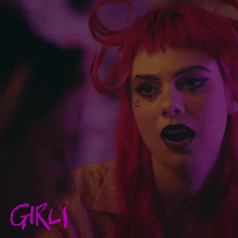 Pink Hair Wow GIF by GIRLI