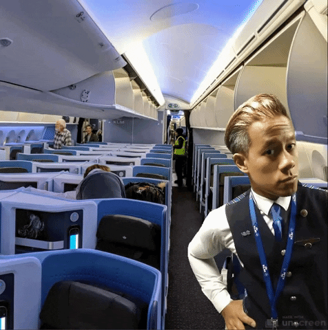 Wink Stewardess GIF by MBOCollegeAirport