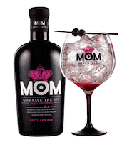 MomGin cheers queen mom drinks Sticker