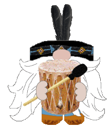Native American Gnome Sticker