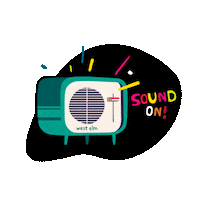 alarm clock radio Sticker by west elm