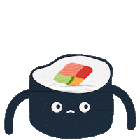 Comida Roll Sticker by Niu Sushi