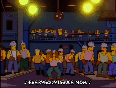 season 8 construction worker dance party GIF