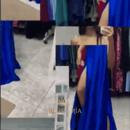 Vestido Isabella en movimiento mostrando la falda amplia