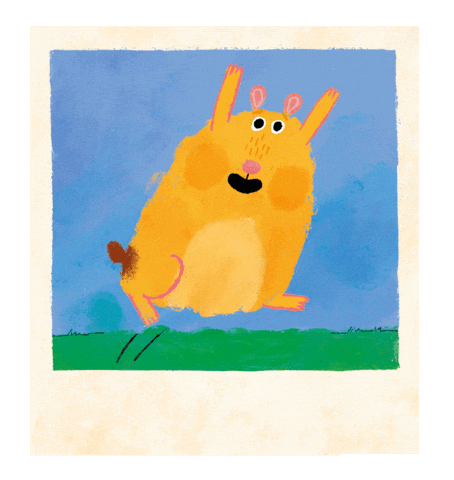 Hamster Polaroid Sticker