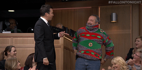 jimmy fallon 12 days of christmas sweaters GIF by The Tonight Show Starring Jimmy Fallon