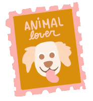 Dog Pet Sticker by Una Halley