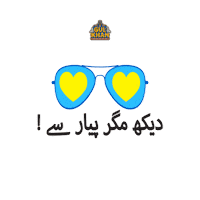 GulKhanTruckArt love art eyes Pakistan Sticker