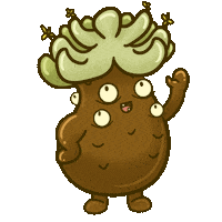 Happy Cartoon Sticker