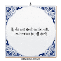 Spreuk Trots Sticker by Tegelspreuken.nl