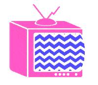 leobermal tv glitch television noise Sticker