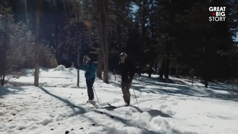 greatbigstory giphygifmaker ski coming omw GIF