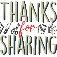 thanks for sharing thank you Sticker by Boxy Pens