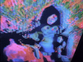 Skarmuse glitch video art spiritual video synth GIF