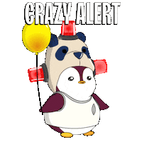 Penguin Youre Crazy Sticker by Pudgy Penguins