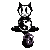 doodleari retro eyes peace spinning Sticker