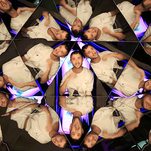 photobooth portrait kaleidoscope timeframe GIF