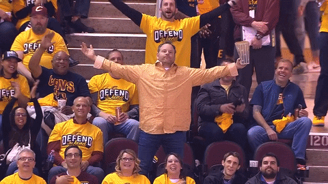 cleveland cavaliers nba fans GIF by NBA