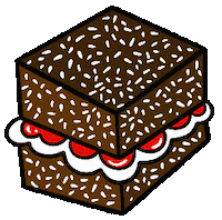 Whipped Cream Cake Sticker by Natalie Michelle Watson