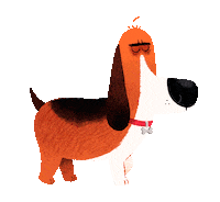 Gus Grumpy Dog Sticker