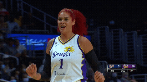 Los Angeles Sparks GIF by The Official Page of the Los Angeles Sparks