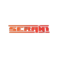 seran1 logo twitch live orange Sticker