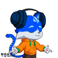 Happy In The Zone Sticker by Toshithecat