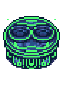 Pixel Circle Sticker by Bad Kid Games