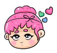 Hypersve love kawaii in love love girl Sticker