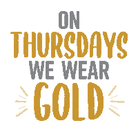 Gold Thursday Sticker by Georgia Southwestern State University