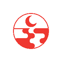 Bleeding Moon Cycle Sticker by De Lune