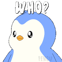 Searching Side To Side Sticker by Pudgy Penguins