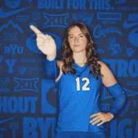 Ncaa Volleyball Go Cougs GIF by BYU Cougars