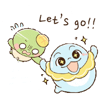 Happy Lets Go Sticker