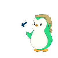 Penguin F1 Sticker by Abster