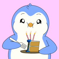 Happy Birthday Eating GIF by Pudgy Penguins